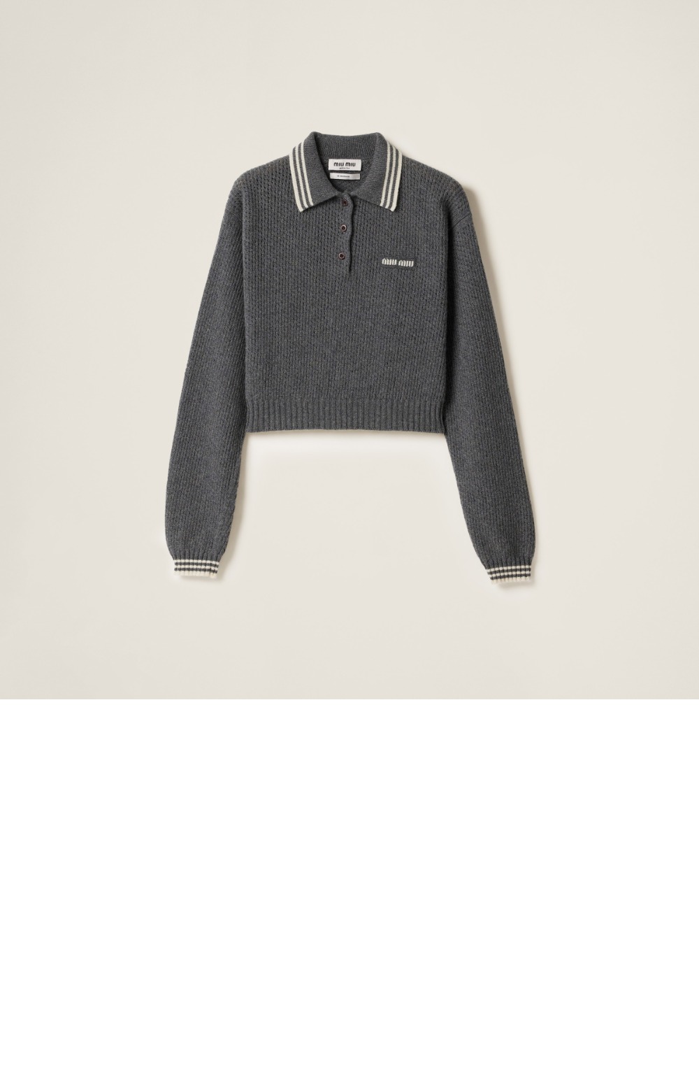 미러급레플리카사이트 | 명품레플리카 전문 쇼핑몰 | 딥퀄 - 울 및 캐시미어 폴로 스웨터 &gt; 미우미우