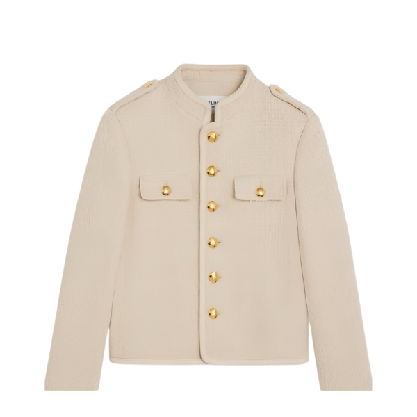 로고 쇼트 코트