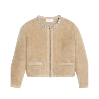 로고 쇼트 코트