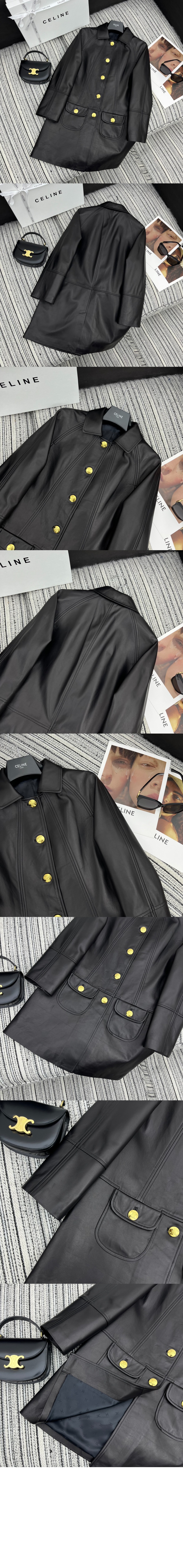 미러급레플리카사이트 | 명품레플리카 전문 쇼핑몰 | 딥퀄 - 클로딘 칼라 코트 소프트 램스킨 &gt; 셀린느