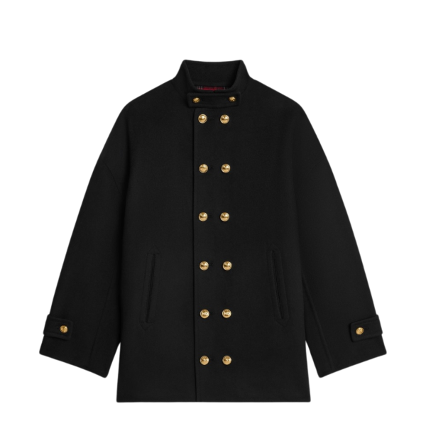 에그 코트 더블 페이스 울