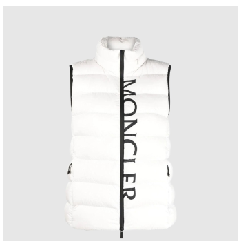 로고 폴로 패딩 조끼