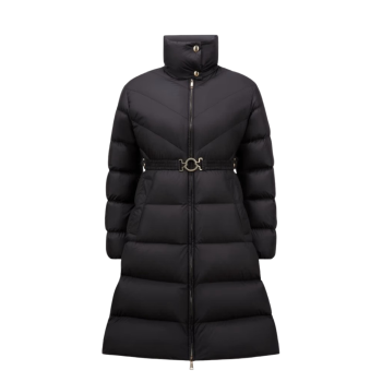 사선 퀼팅 롱 다운 재킷 (2color)