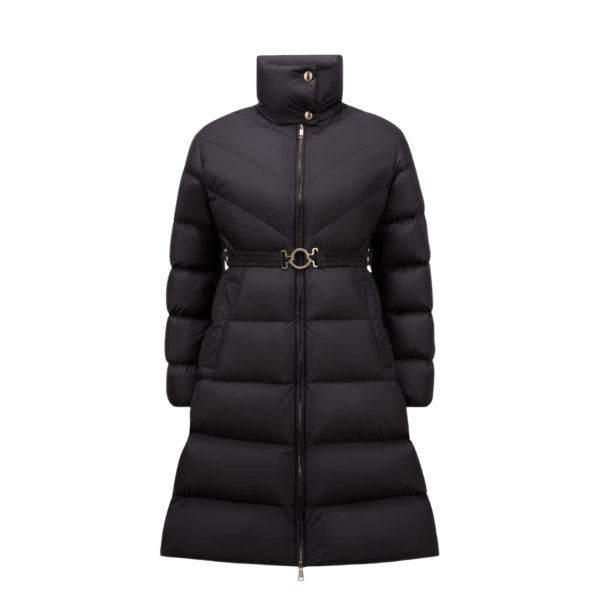 사선 퀼팅 롱 다운 재킷 (2color)