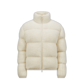 패딩 울 알파카 집업 카디건