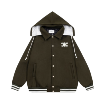 로고 후드 재킷