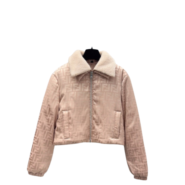 FF 로고 자카드 램스퍼 다운 재킷