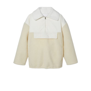 울 블렌드 플리스 지퍼 재킷