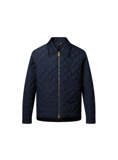 퀼티드 모노그램 오버셔츠