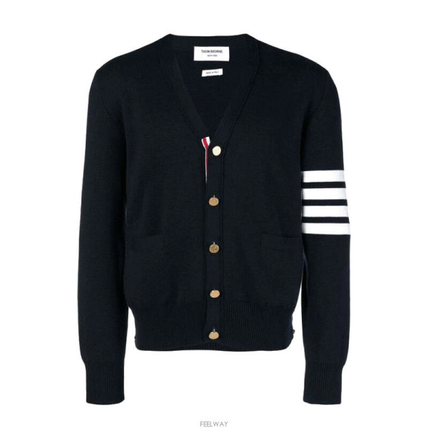 톰브라운 밀라노 스티치 사선 가디건
