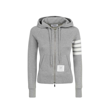 톰브라운 여성 루프백 져지 후드 집업