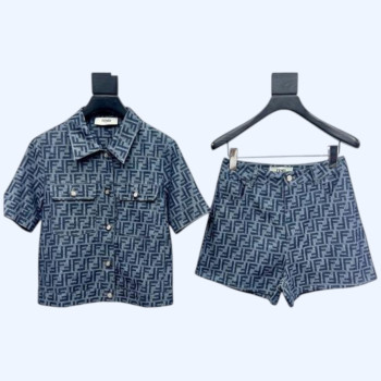 [ Fendi ] 펜디 로고 데님 투피스