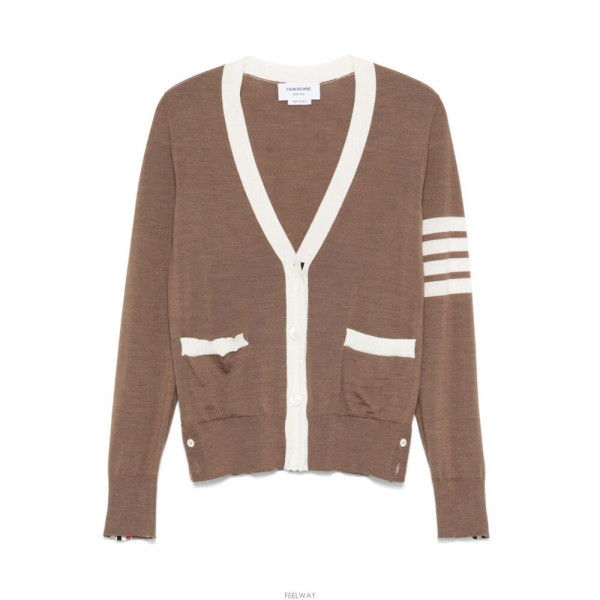 톰브라운 여성 울 가디건