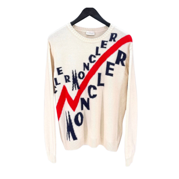 몽클레어 로고 긴팔 니트 스웨터