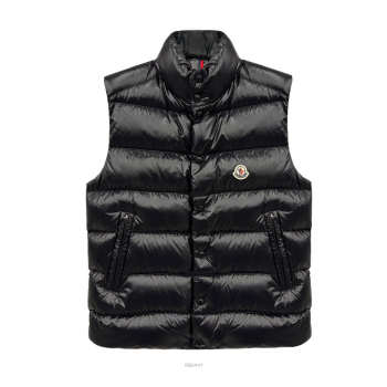 몽클레어 로고 패치 티브 패딩 조끼