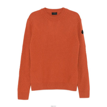 몽클레어 리브드 크루넥 스웨터