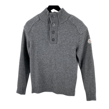 몽클레어 반 집업 니트 스웨터