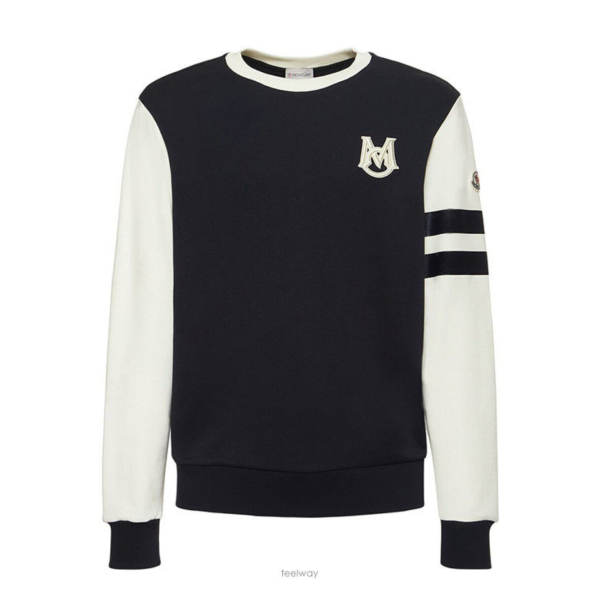 몽클레어 아르키비오 스트라이프 컬러블록 스웨트셔츠