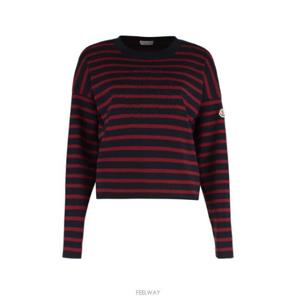 MONCLER 몽클레어 네이비 스트라이프 니트
