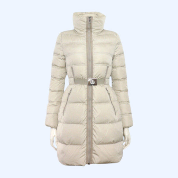 몽클레어 악상떼르 화이트 벨트 여성 구스다운 패딩