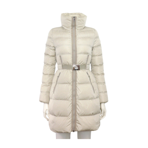 몽클레어 악상떼르 화이트 벨트 여성 구스다운 패딩
