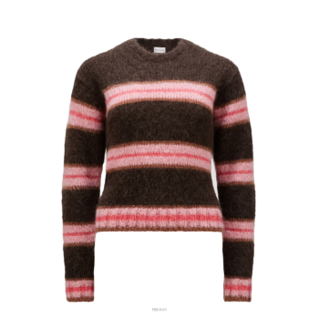 몽클레어 여성 모헤어 크루넥 니트