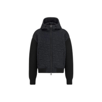 Dior Oblique 후드 블루종 재킷