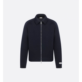 _네이비 블루 버진 울 블렌드 저지