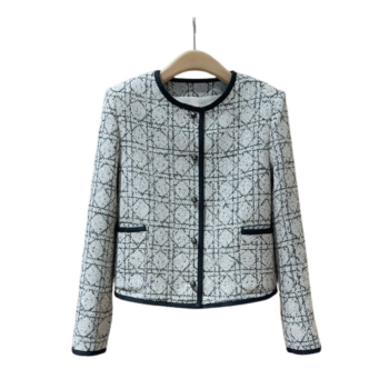 [ Dior ] 디올 체크 라운드 자켓