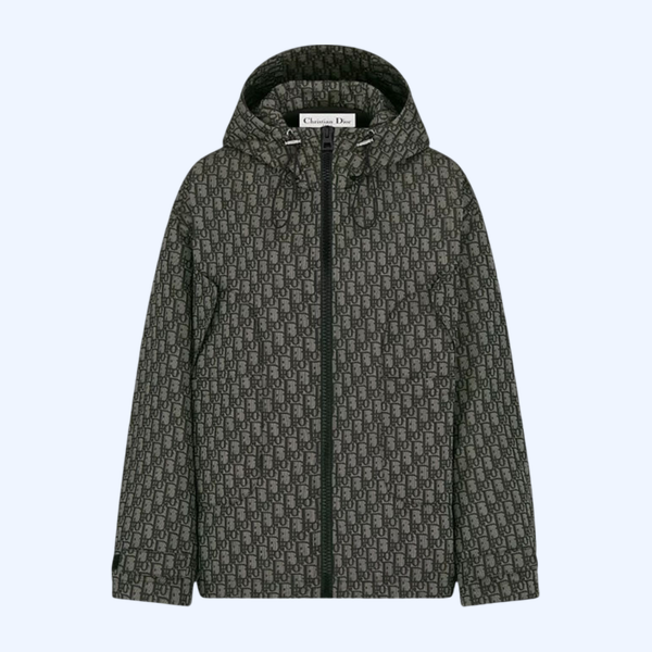 그레이 Dior Oblique 모티브 테크니컬 자카드 태피터