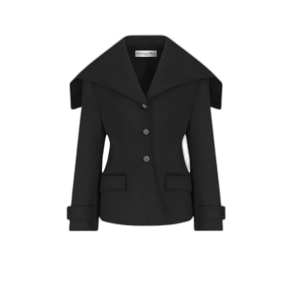 블랙 양면 버진 울 앙고라 블렌드