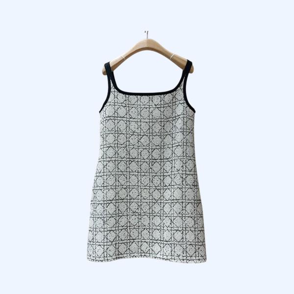 [ Dior ] 디올 체크 나시 원피스