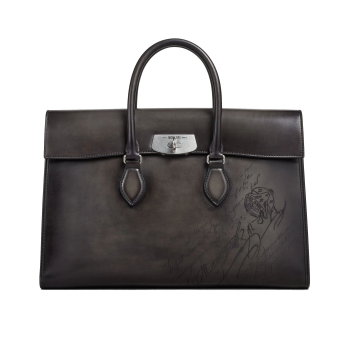 에미오 스크리토 레더 브리프케이스