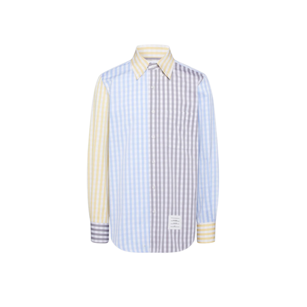 깅엄 체크 포플린 펀믹스 셔츠