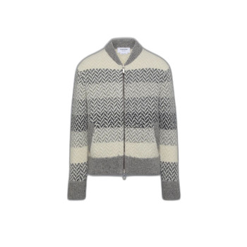 도니골 쿠셴데일 헤링본 자카드 봄버 재킷