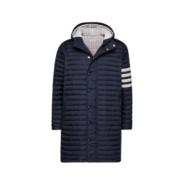 매트 나일론 다운 필 퀼팅 4-바 코트