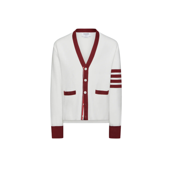 밀라노 스티치 4-바 브이넥 럭비 핏 카디건