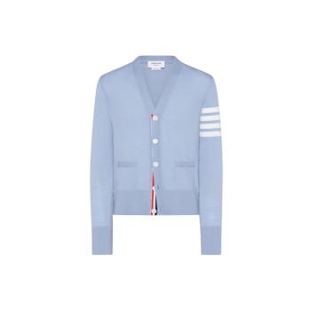 파인 메리노 울 4-바 클래식 카디건