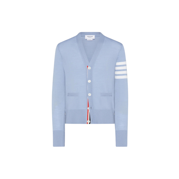 파인 메리노 울 4-바 클래식 카디건