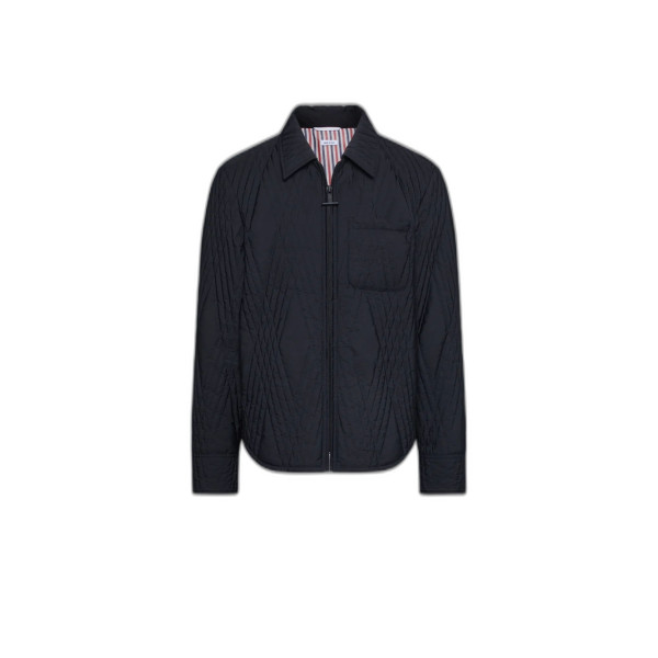 폴리 트윌 에코 필 퀼팅 오버사이즈 셔츠