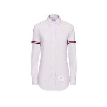 옥스포드 암밴드 라운드 칼라 셔츠