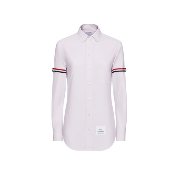 옥스포드 암밴드 라운드 칼라 셔츠