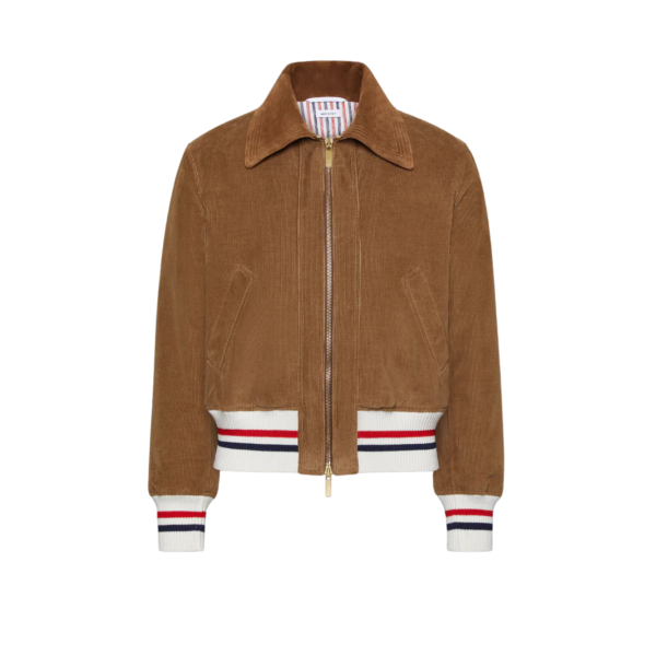 웨일 코듀로이 다운 필 크롭 플라이트 재킷