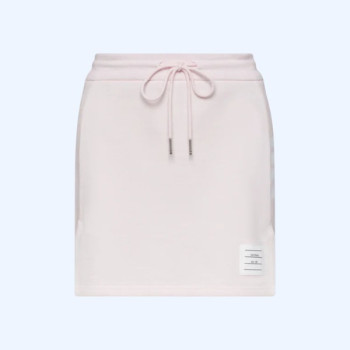 클래식 4-바 저지 미니 스커트