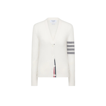 클래식 캐시미어 4-바 브이넥 카디건