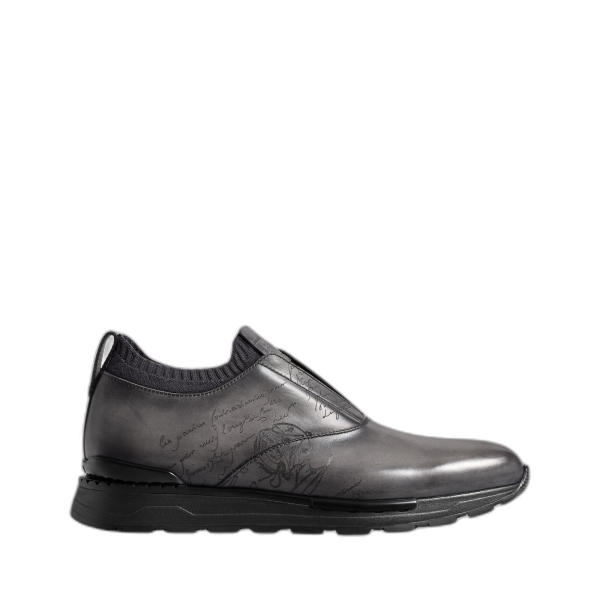 패스트 트랙 스크리토 레더 & 니트 슬립 온 스니커즈