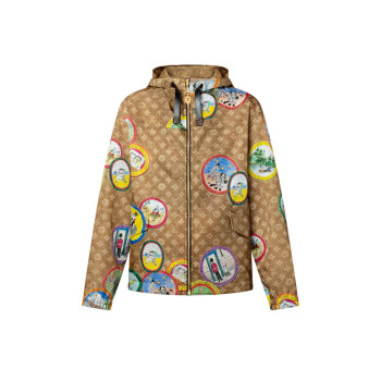 모노그램 캣 스탬프 파카