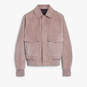 스웨이드 플라이트 재킷