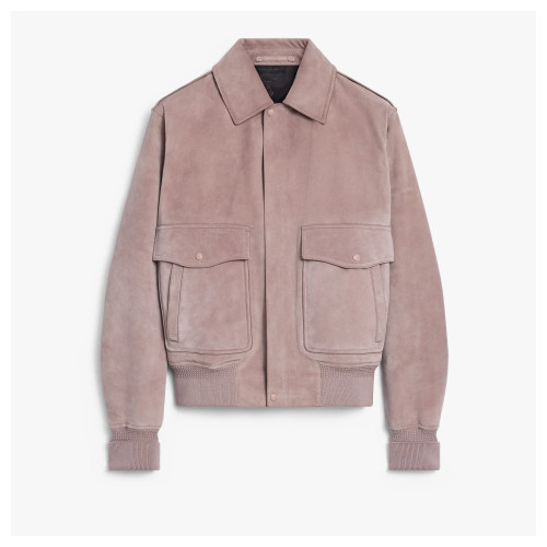 스웨이드 플라이트 재킷