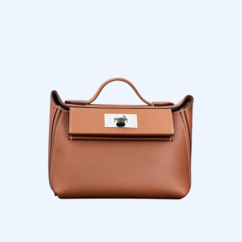 에르메스 2424 미니 백 브라운 팔라듐 하드웨어